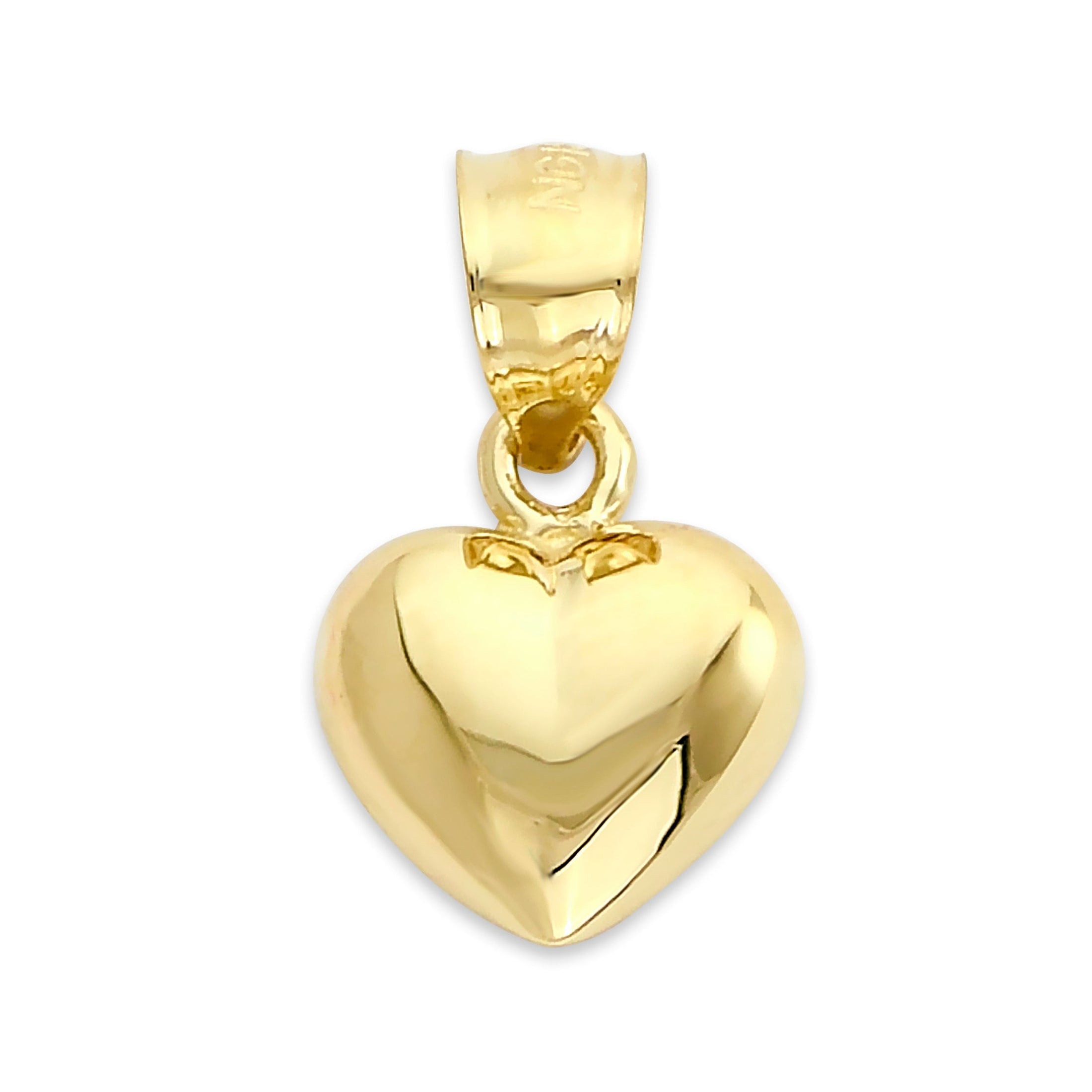 10k/14k Solid Gold Heart Pendant - Romantic Jewelry Gifts