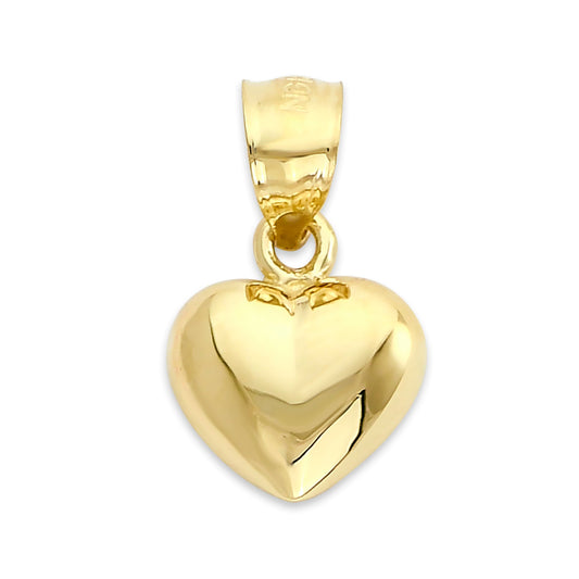 10k/14k Solid Gold Heart Pendant - Romantic Jewelry Gifts