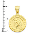 Load image into Gallery viewer, Solid Gold Saint Christopher Pendant - 10k or 14k
