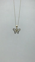 Load and play video in Gallery viewer, Solid Gold Butterfly Pendant - 10k or 14k
