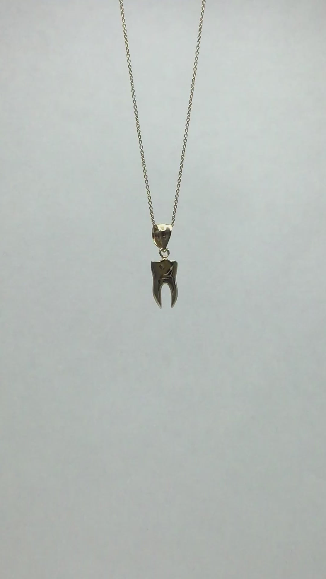 10k/14k Solid Gold Tooth Pendant: Dentist Gift, Dental Jewelry