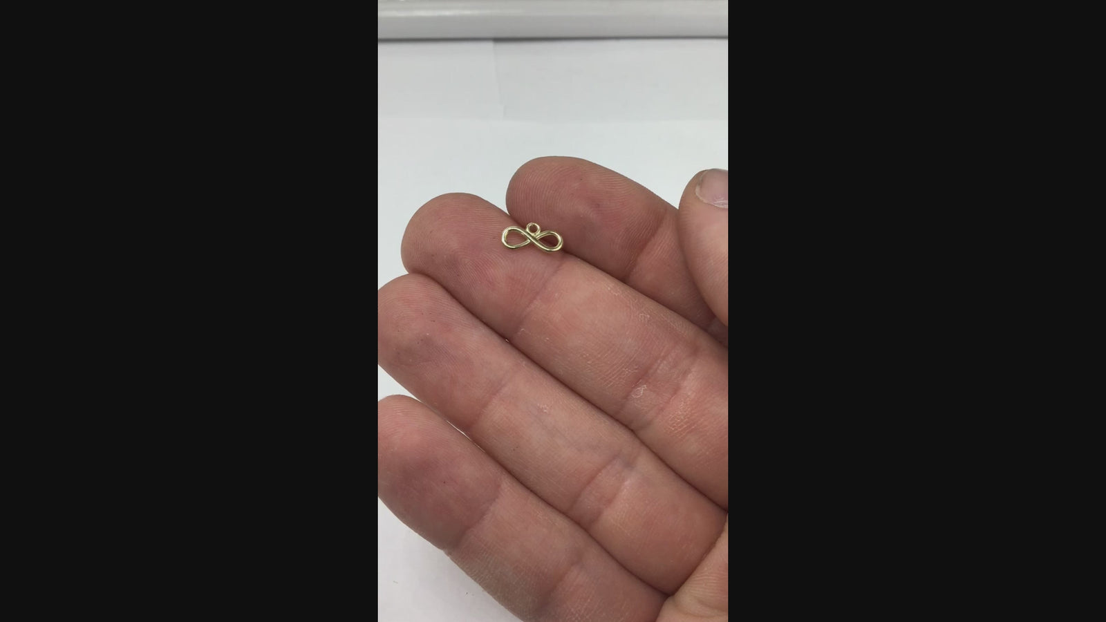 10k/14k Solid Gold Infinity Charm - Symbolic Jewelry for Bracelet