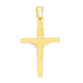 Load image into Gallery viewer, Solid Gold INRI Crucifix Pendant - 10k or 14k
