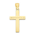 Load image into Gallery viewer, Solid Gold Cross Pendant - 10k or 14k
