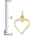 Load image into Gallery viewer, Solid Gold Heart Pendant - 10k or 14k
