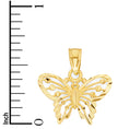 Load image into Gallery viewer, Solid Gold Butterfly Pendant - 10k or 14k
