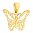 Load image into Gallery viewer, Solid Gold Butterfly Pendant - 10k or 14k
