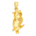 Load image into Gallery viewer, Solid Gold Owl Pendant - 10k or 14k
