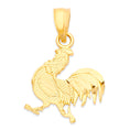 Load image into Gallery viewer, Solid Gold Rooster Pendant - 10k or 14k
