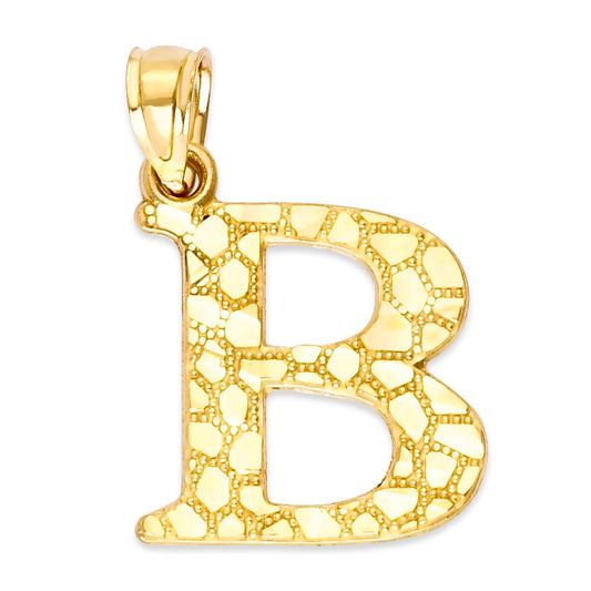 Solid Gold Initial Pendant - 10k or 14k