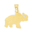 Load image into Gallery viewer, Solid Gold Elephant Pendant - 10k or 14k
