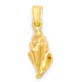 Load image into Gallery viewer, Solid Gold Seashell Pendant - 10k or 14k
