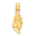 Load image into Gallery viewer, Solid Gold Seashell Pendant - 10k or 14k
