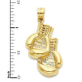Load image into Gallery viewer, Solid Gold Boxing Glove Pendant - 10k or 14k

