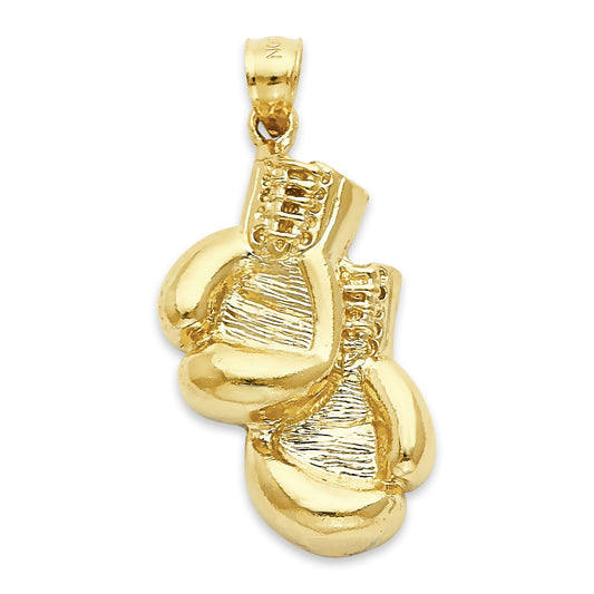 Solid Gold Boxing Glove Pendant - 10k or 14k