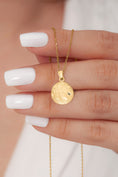 Load image into Gallery viewer, Solid Gold Basketball Pendant - 10k or 14k
