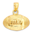 Load image into Gallery viewer, Solid Gold Football Pendant - 10k or 14k
