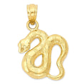 Load image into Gallery viewer, Solid Gold Snake Pendant - 10k or 14k
