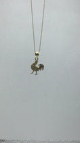 Load and play video in Gallery viewer, Solid Gold Rooster Pendant - 10k or 14k
