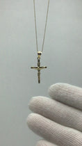 Load and play video in Gallery viewer, Solid Gold INRI Crucifix Pendant - 10k or 14k

