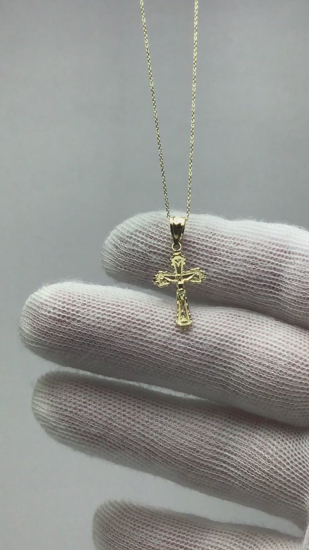 10k/14k Gold Crucifix Pendant - Religious Jewelry Gifts