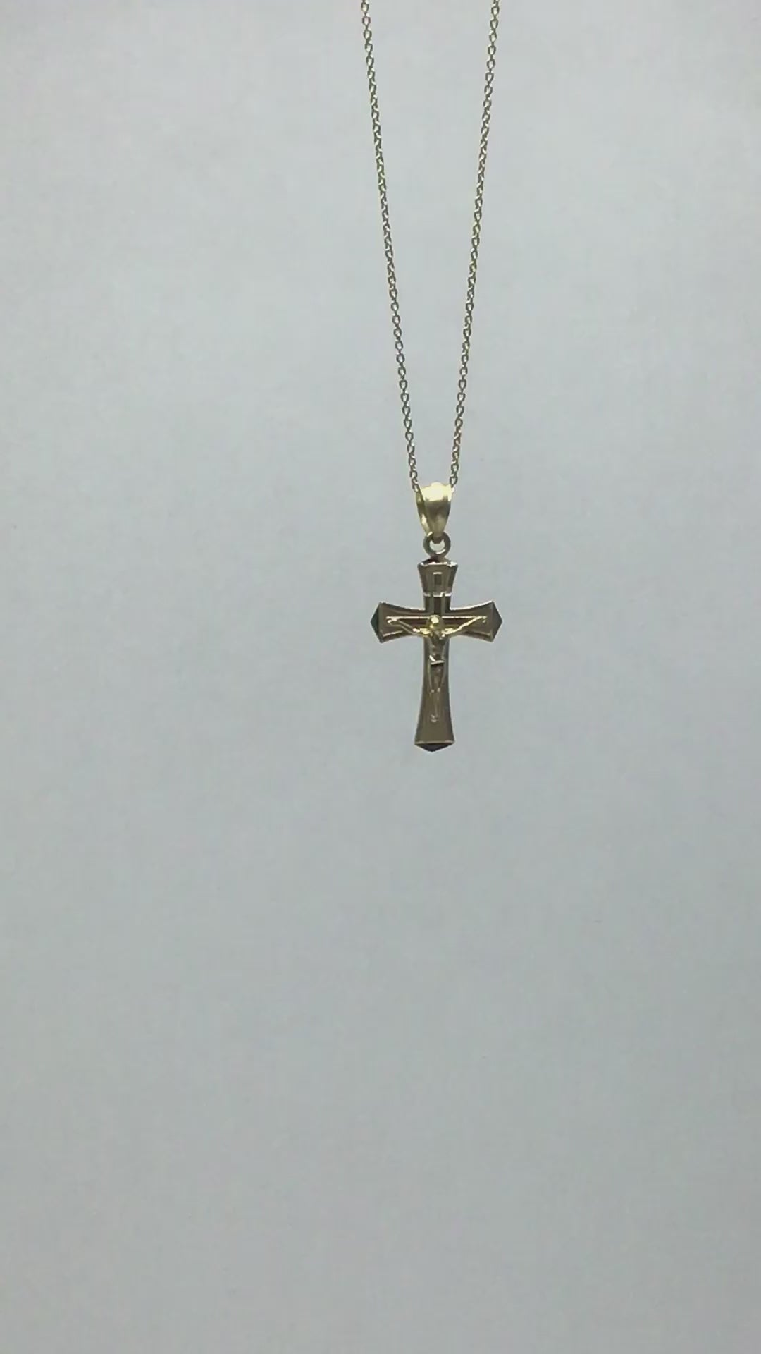 10k/14k Gold Crucifix Pendant - Religious Jewelry Gifts