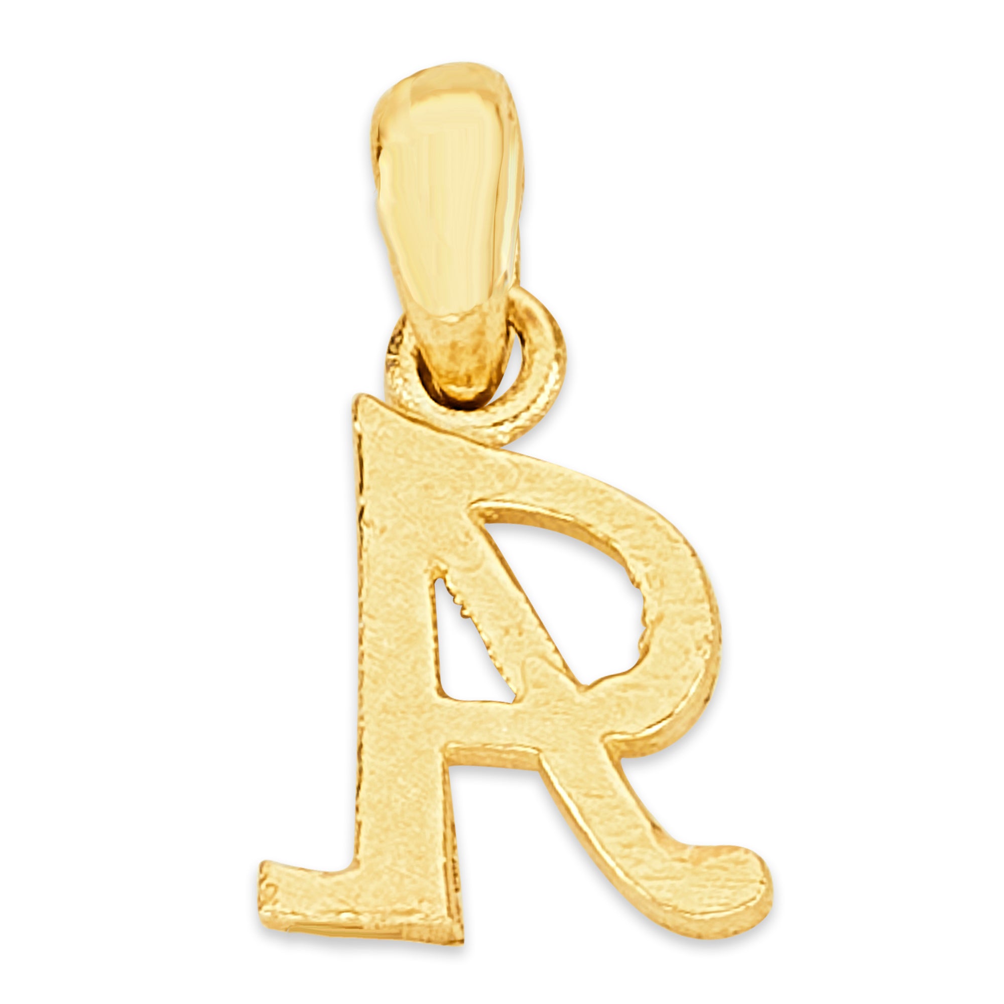 Solid Gold Initial Pendant - 10k or 14k