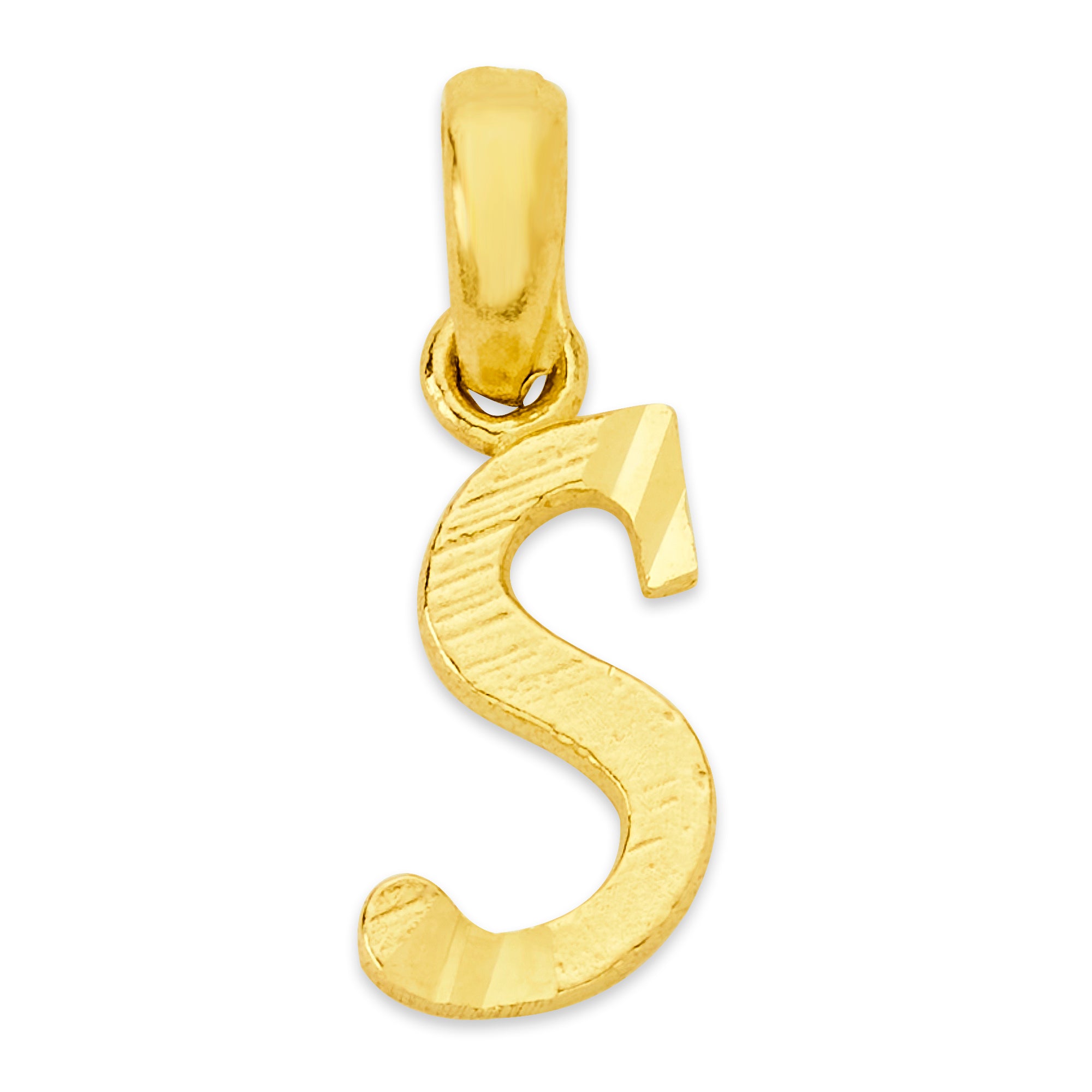 Solid Gold Initial Pendant - 10k or 14k