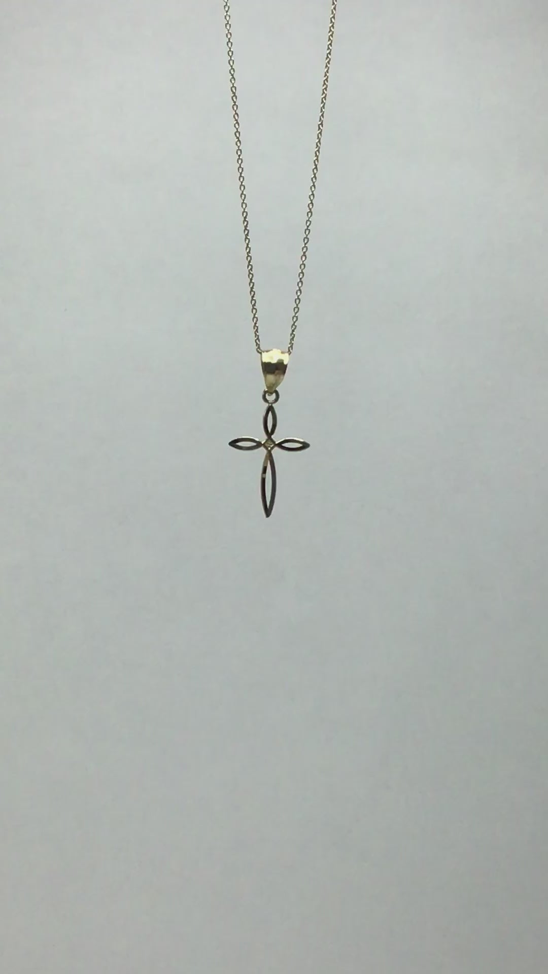 10k/14k Gold Cross Pendant - Religious Jewelry Gifts