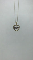 Load and play video in Gallery viewer, Solid Two-Tone Gold Cat in Heart Pendant - 10k or 14k
