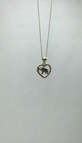 Load and play video in Gallery viewer, Solid Gold Elephant in Heart Pendant - 10k or 14k
